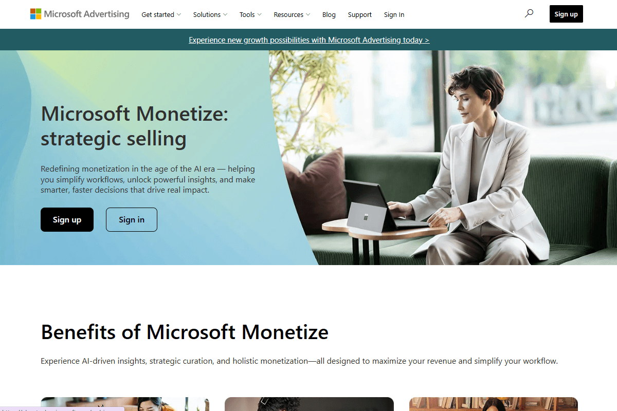 Microsoft Monetize logo